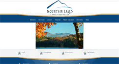 Desktop Screenshot of mountainlakesfamilydentistry.com
